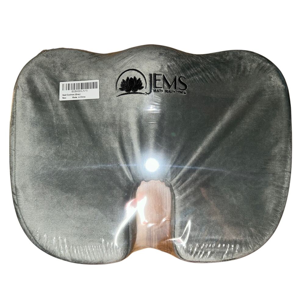 JEMS Gel Enhanced Memory Foam Seat Cushion Gray READ MY EXPERIENCE